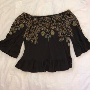 Urban Outfitters Off The Shoulder Shirt